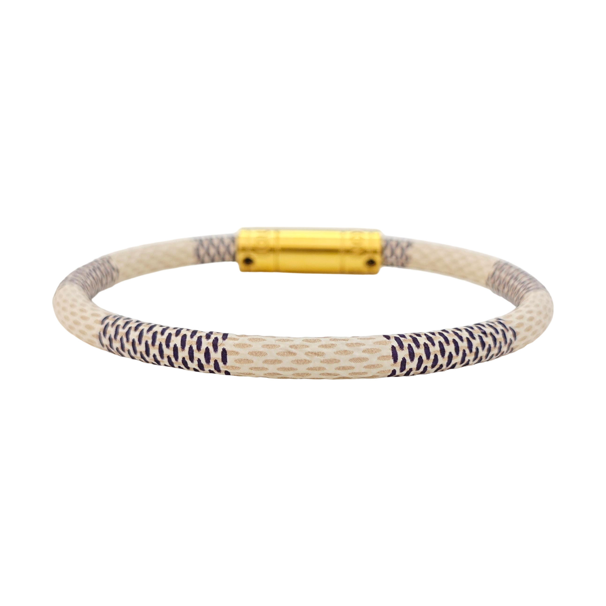 KEEP IT Coated Canvas White Bangle