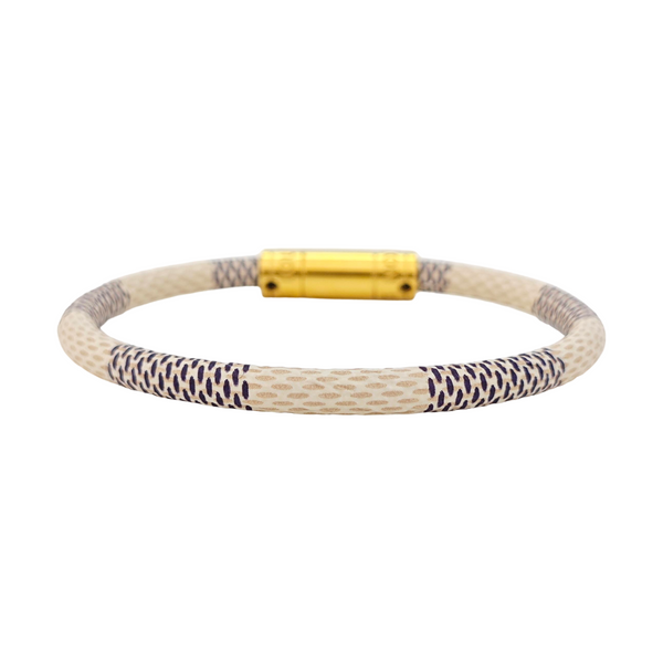 KEEP IT Coated Canvas White Bangle