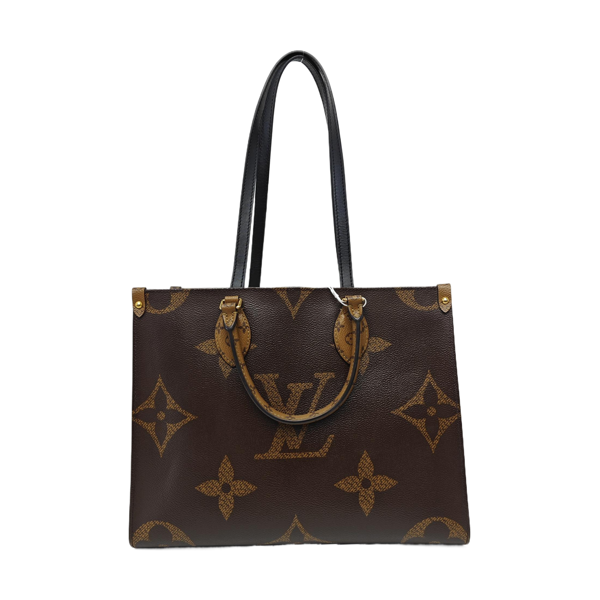 ONTHEGO MM Monogram Coated Canvas Brown