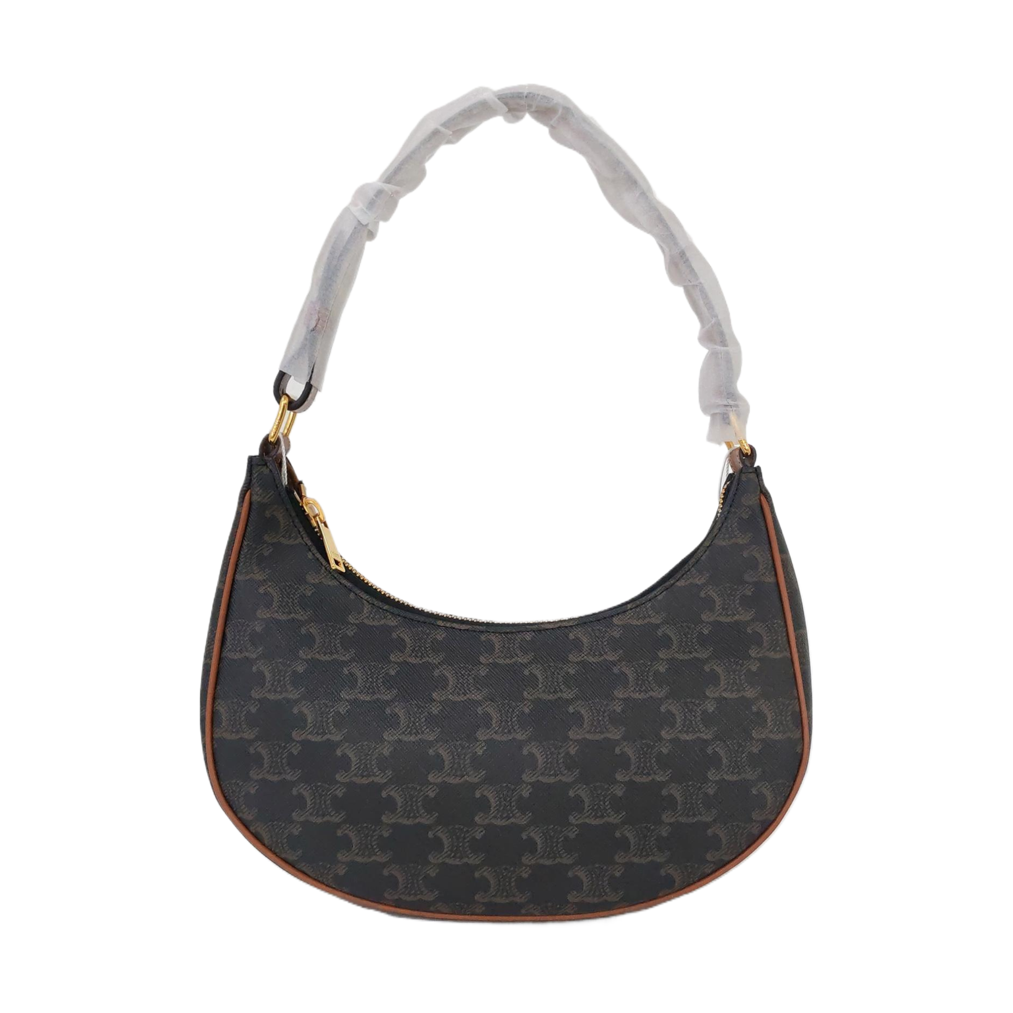 Authenticated pre-owned  AVA Coated Canvas Brown - Top Handle Bag at Looply