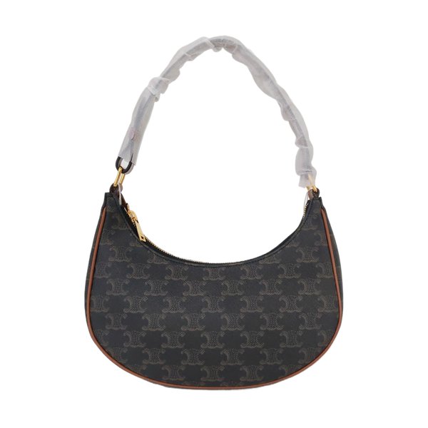 Authenticated pre-owned  AVA Coated Canvas Brown - Top Handle Bag at Looply