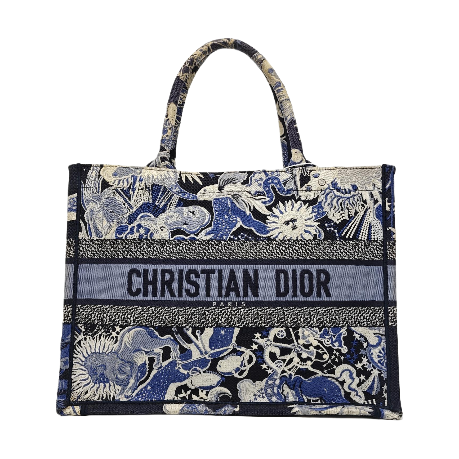Book Tote Medium Canvas Blue