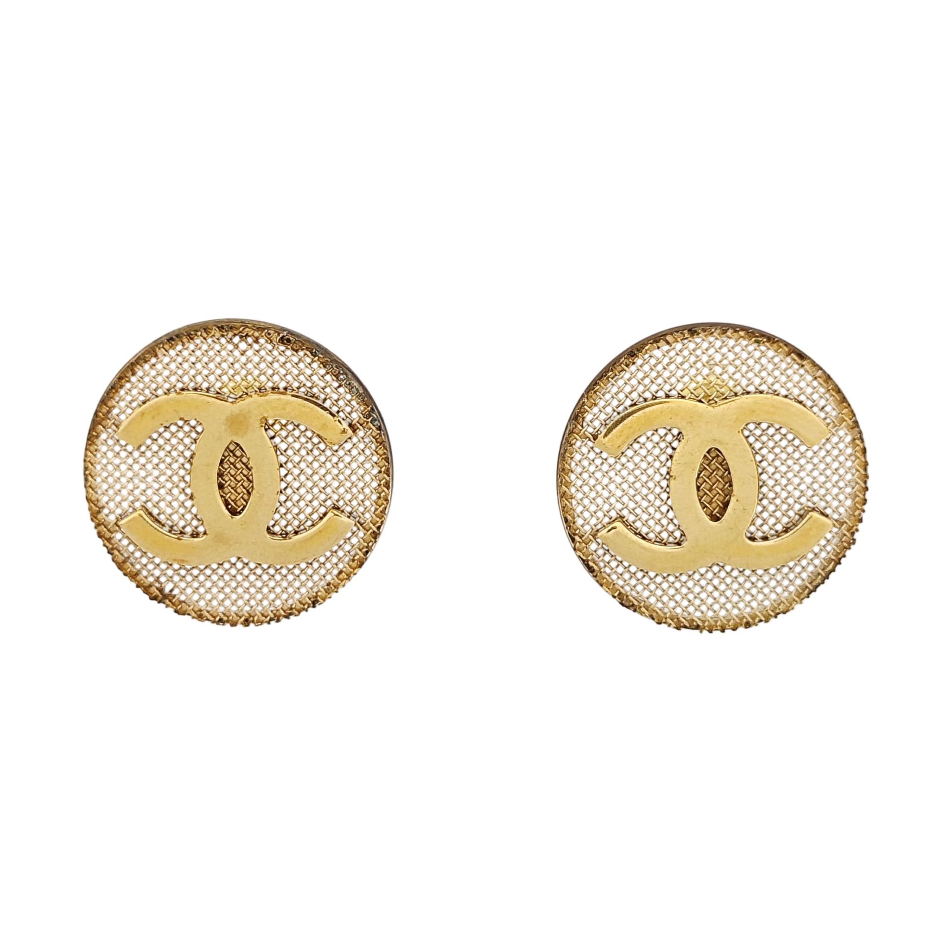 Metal Gold Stud Earrings