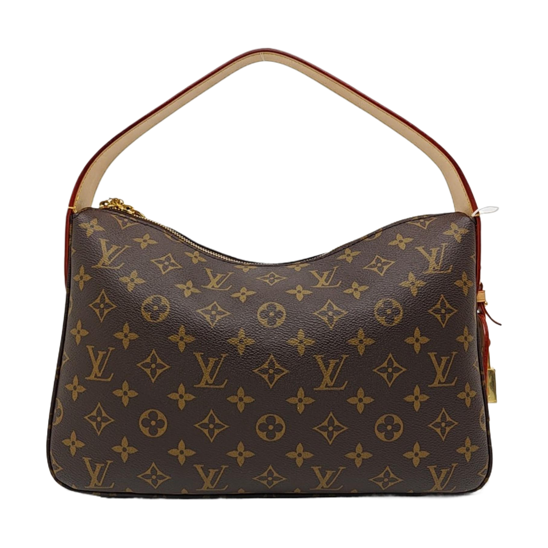 Monogram Coated Canvas Shoulder Bag Brown