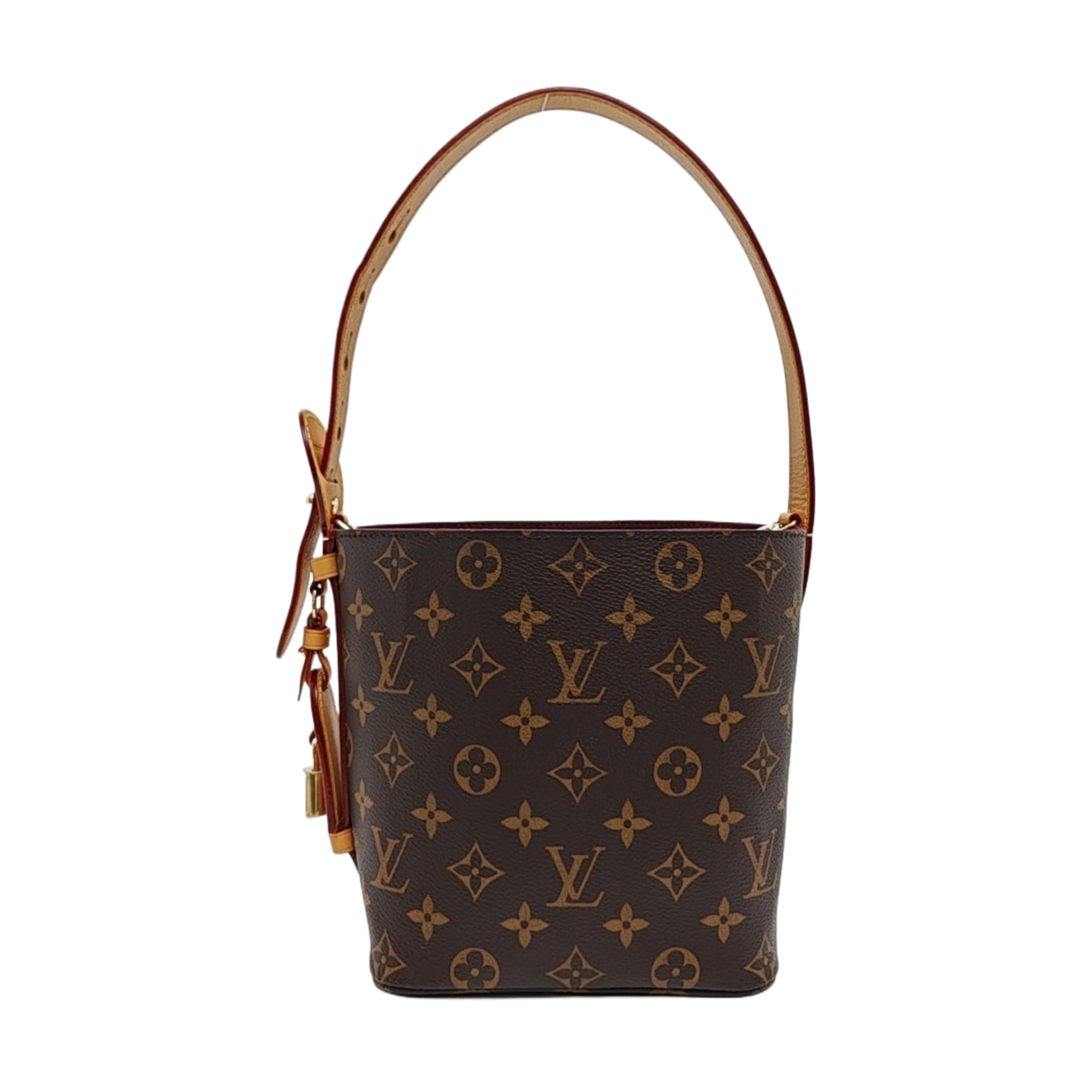 ALL IN BB Monogram Coated Canvas Brown