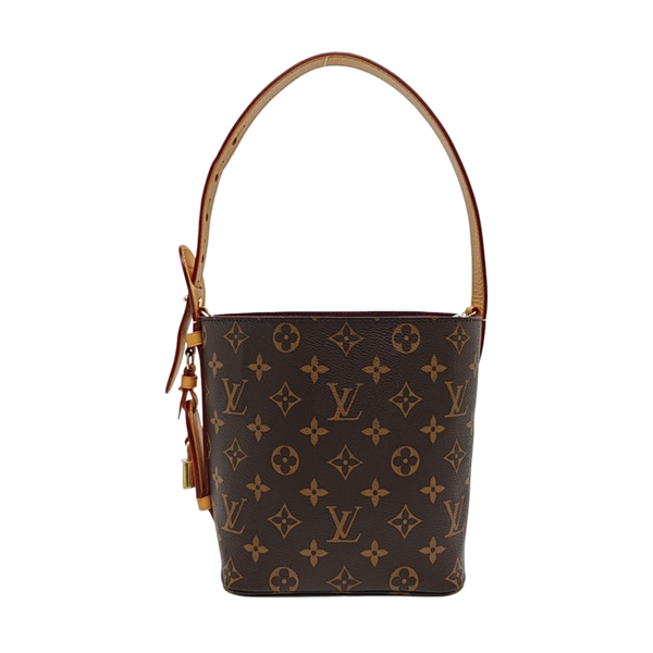 ALL IN BB Monogram Coated Canvas Brown