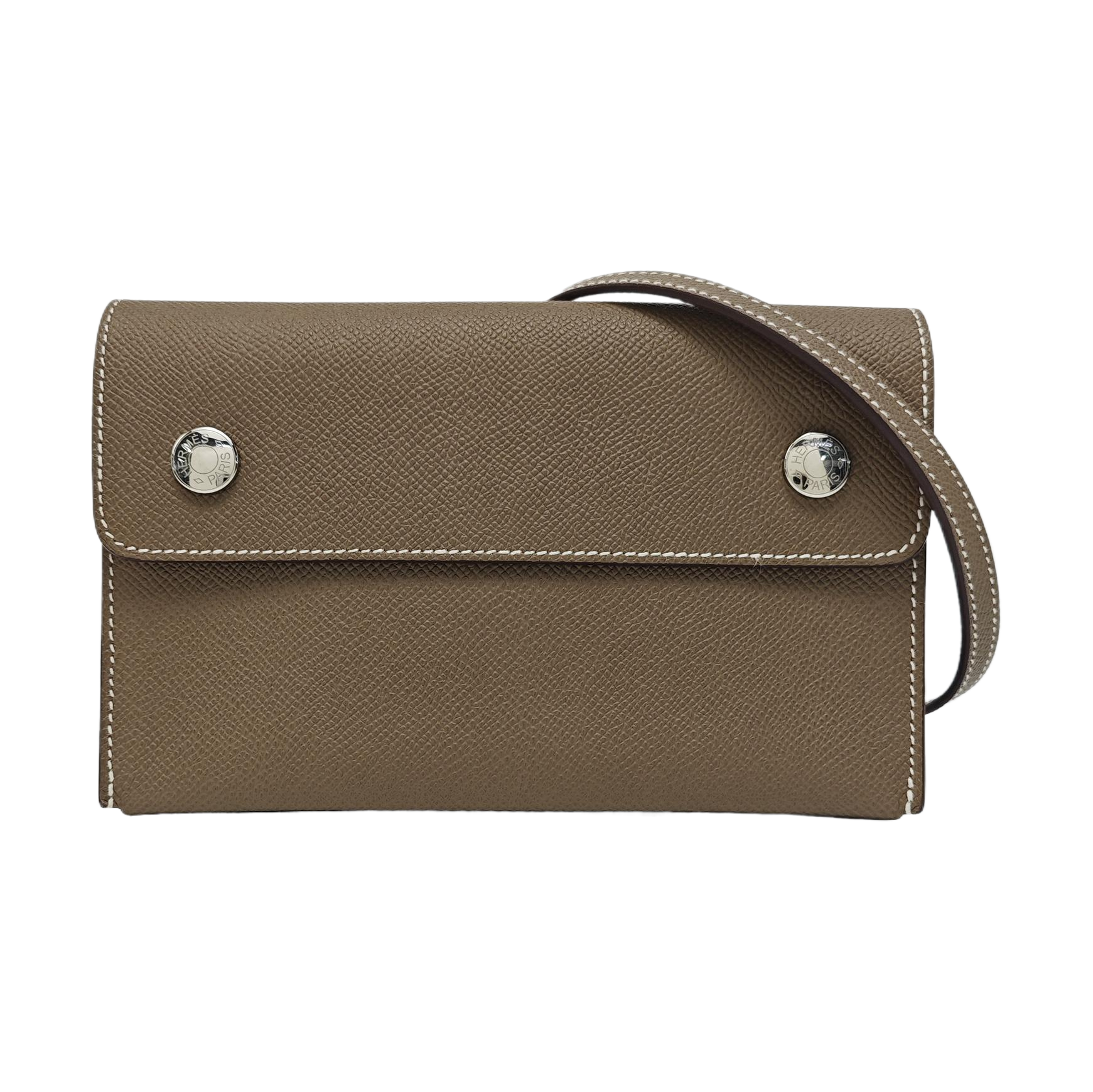 Epsom Shoulder Bag 18 Gray