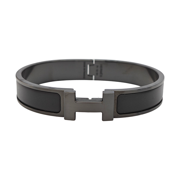 Clic Hh Metal Black Bangle
