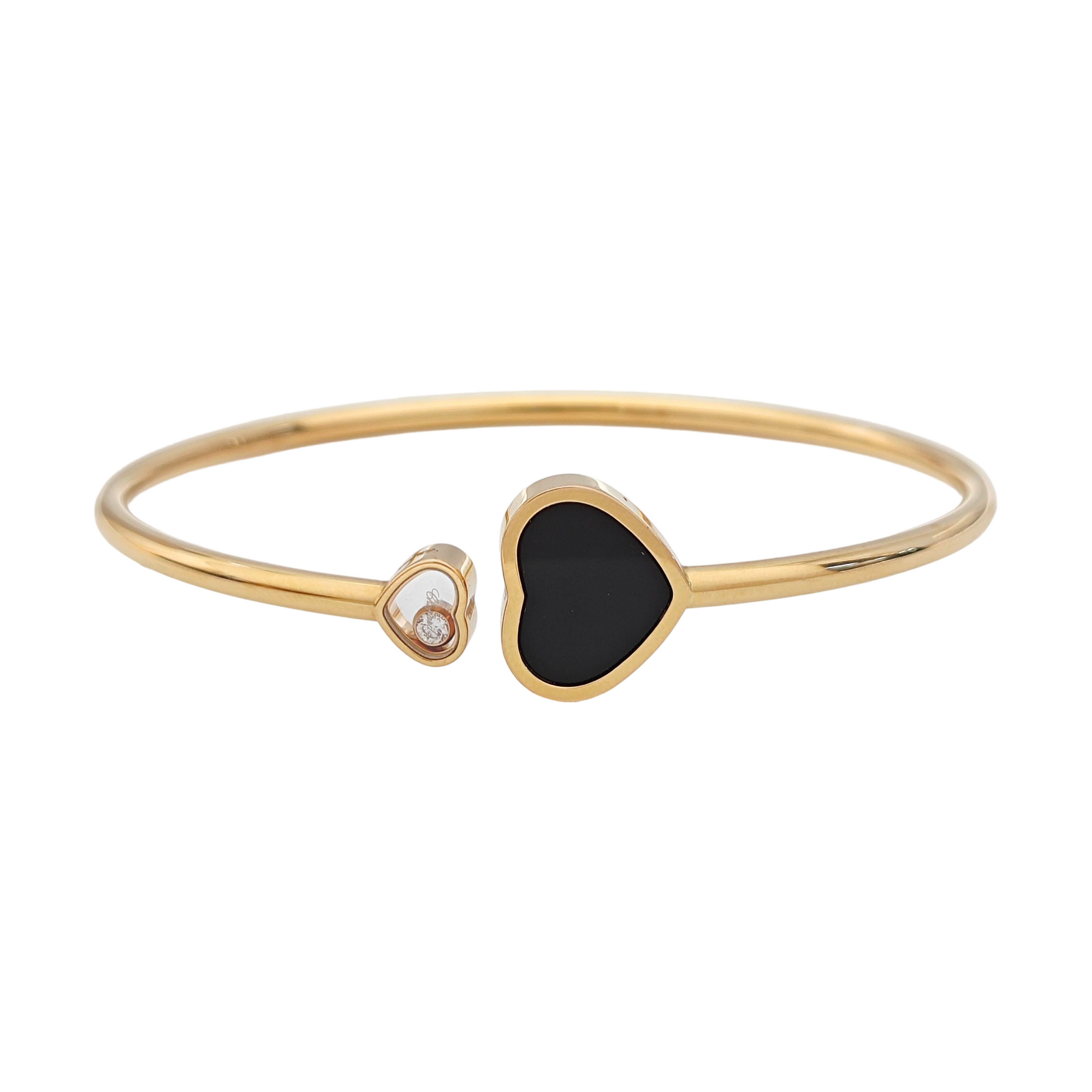 Happy Hearts 18k Rose Gold Bangle