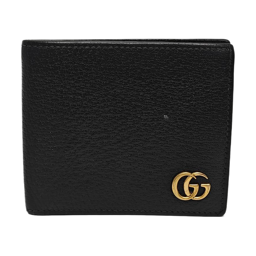GG Marmont Mini Cartera de Piel de Becerro Negra