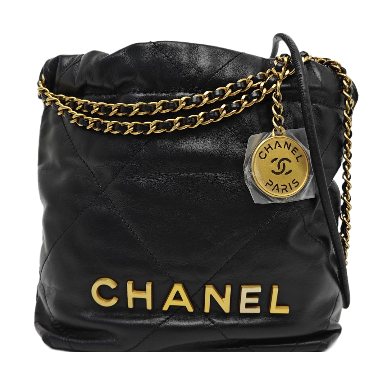 CHANEL 22 Mini Quilted Calfskin Black