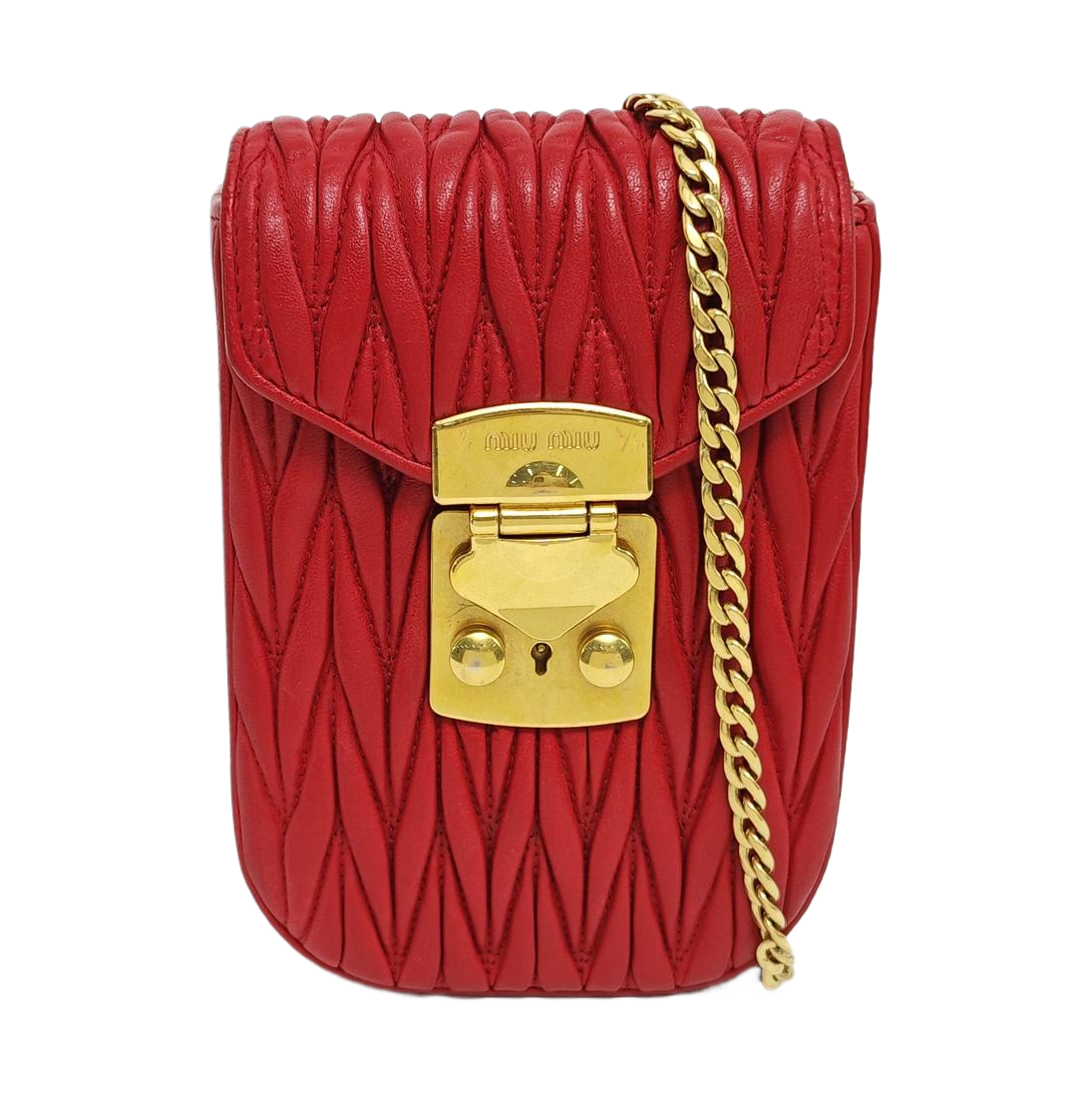 Matelassé Lambskin Red