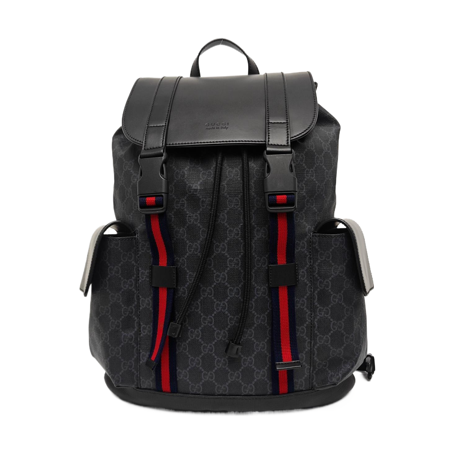 GG Supreme Monogram Coated Canvas Black