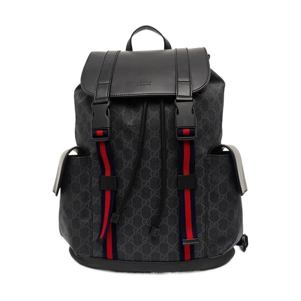 GG Supreme Monogram Coated Canvas Black