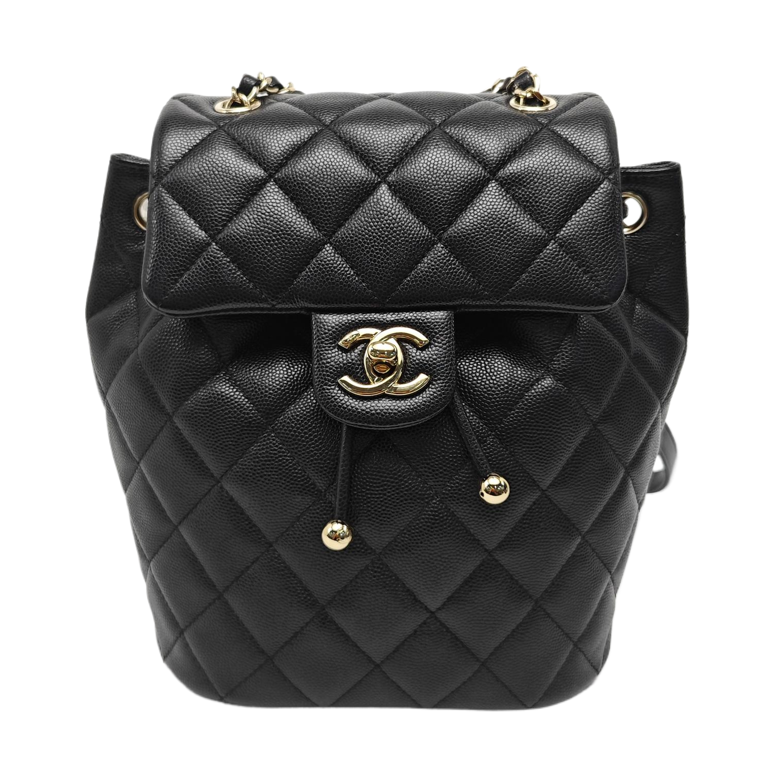 URBAN SPIRIT Quilted Grained Calfskin Black