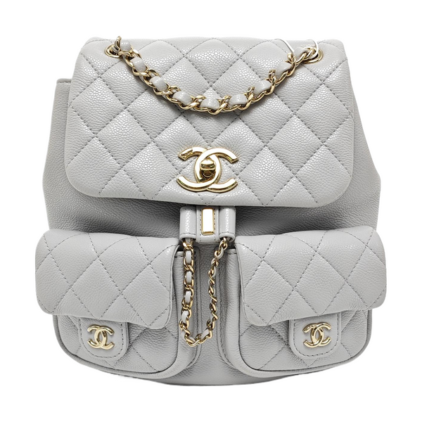 DUMA Quilted Grained Calfskin Gray