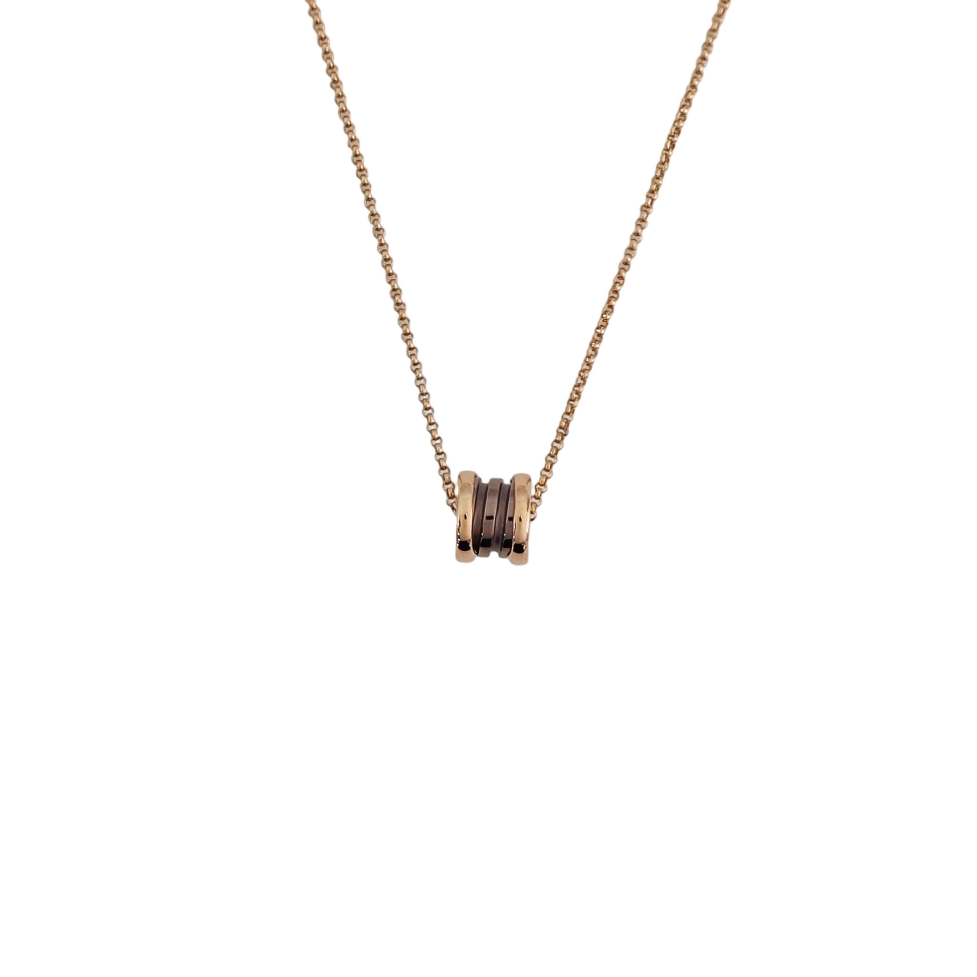 B.ZERO1 18k Rose Gold Necklace