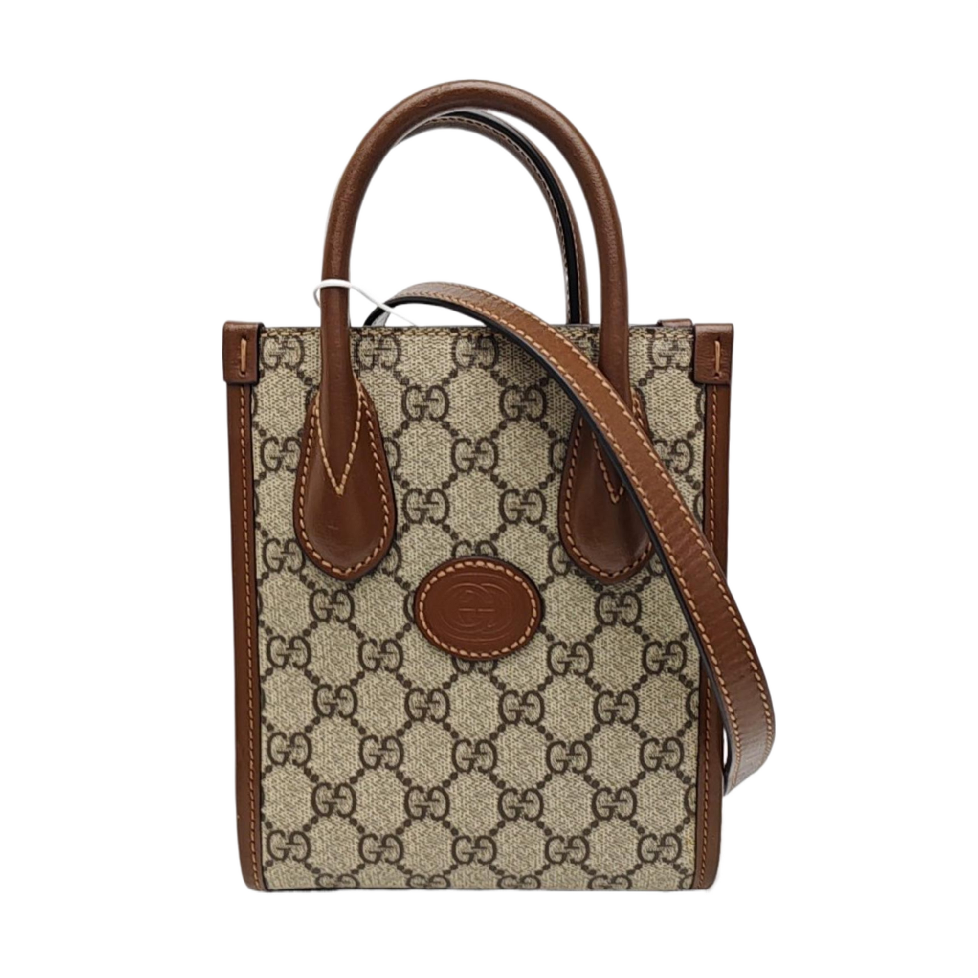 Retro Mini Monogram Coated Canvas Beige