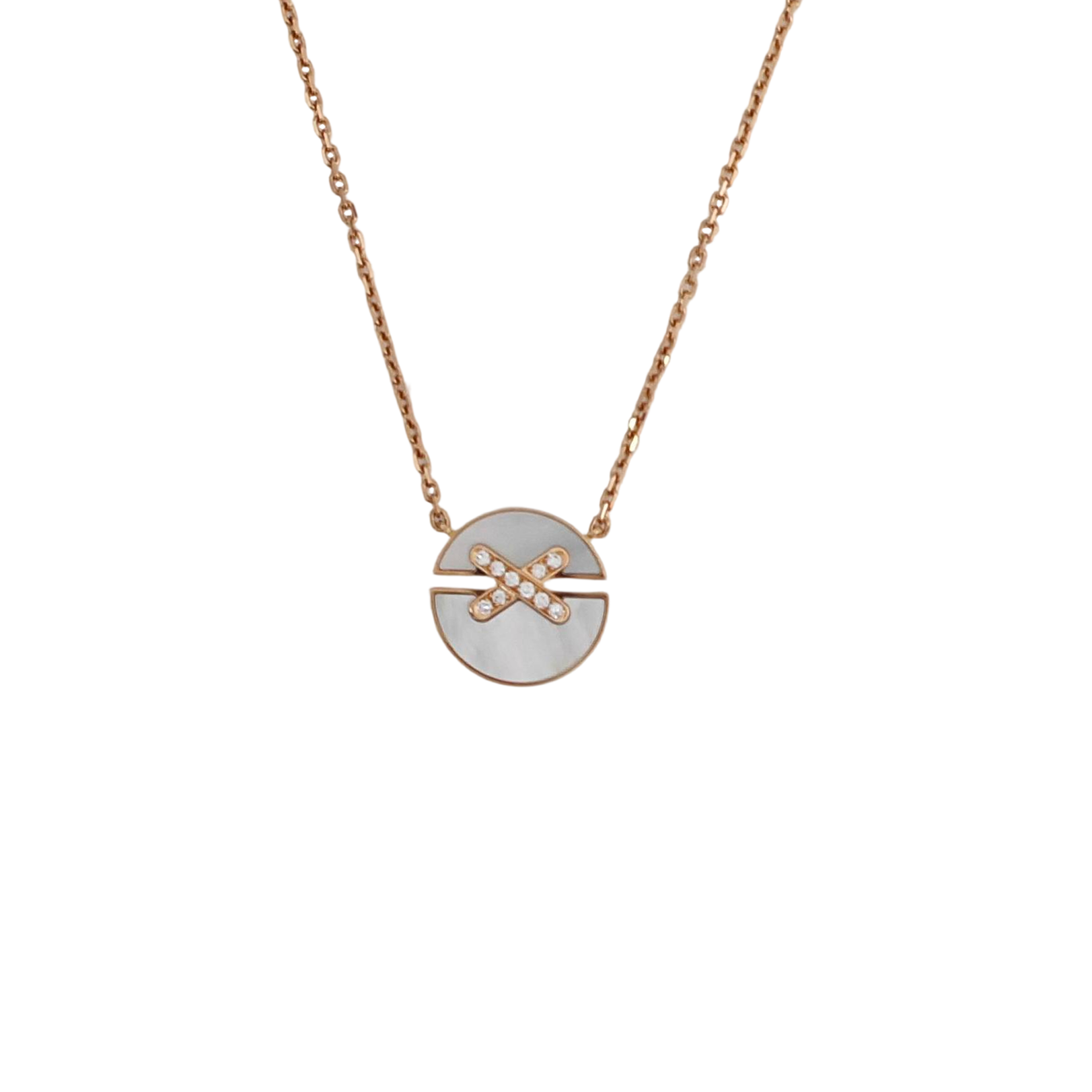Jeux De Liens 18k Rose Gold Necklace