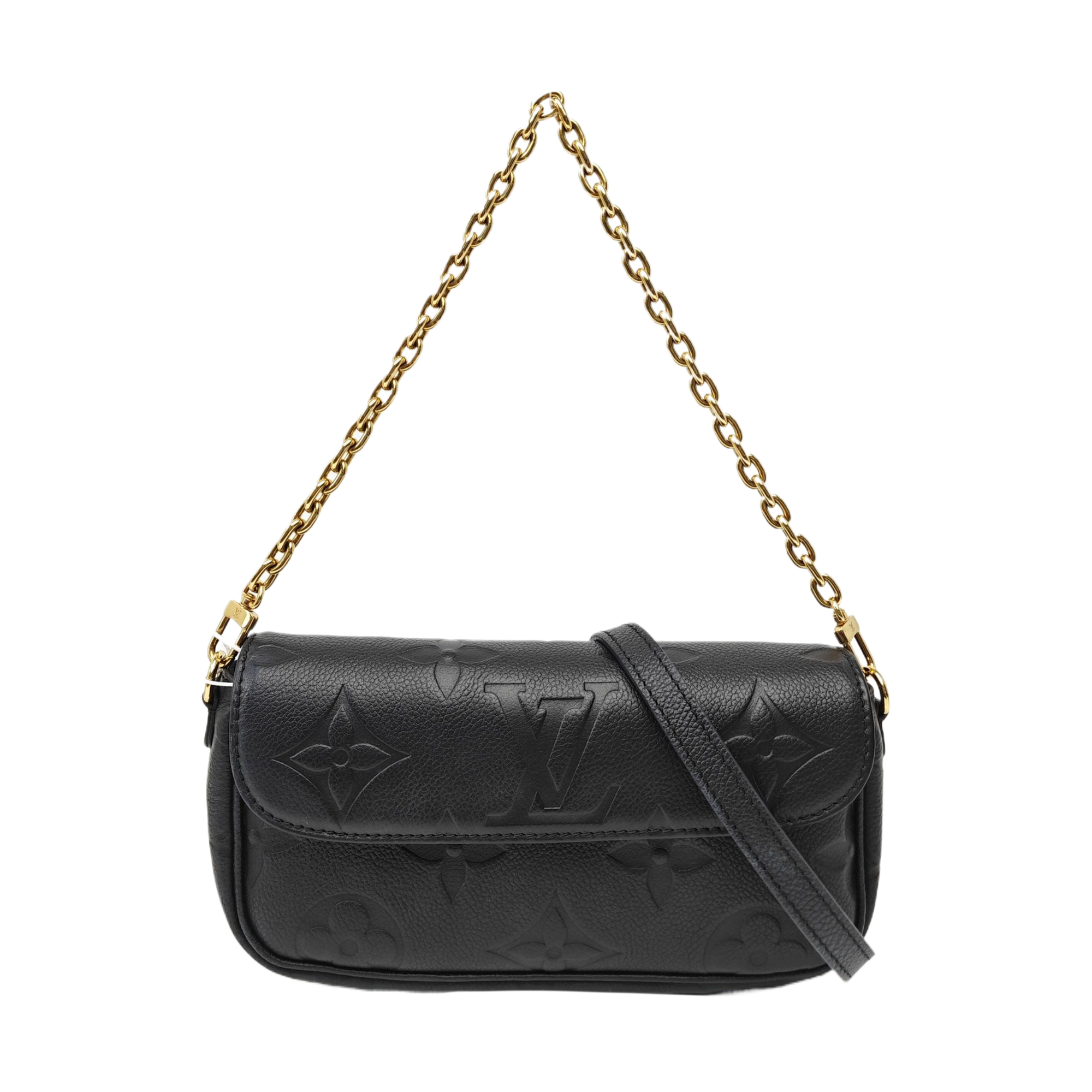 IVY Monogram Calfskin Black