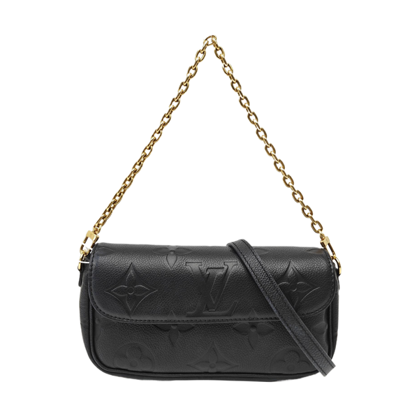 IVY Monogram Calfskin Black