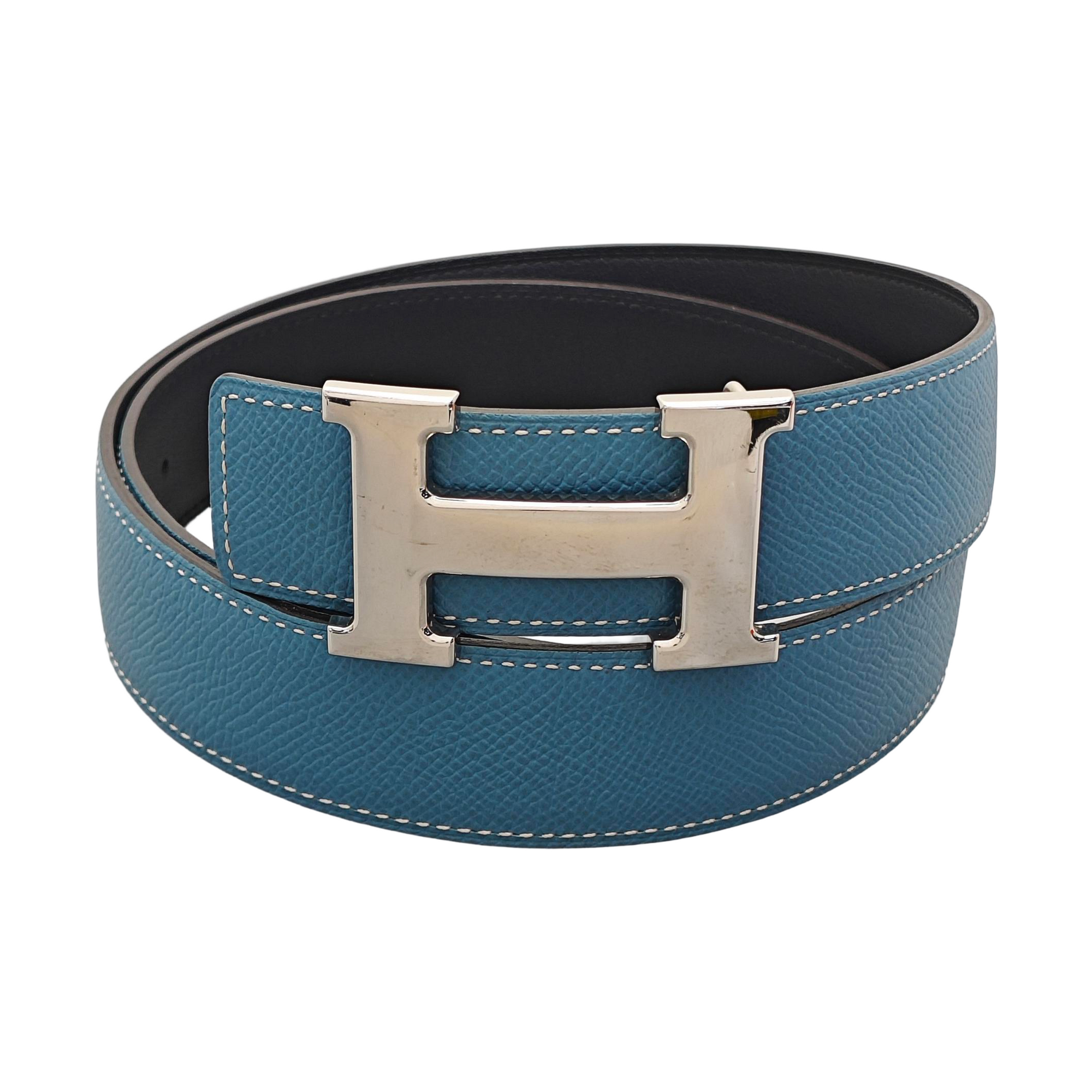 Leather Belt Blue