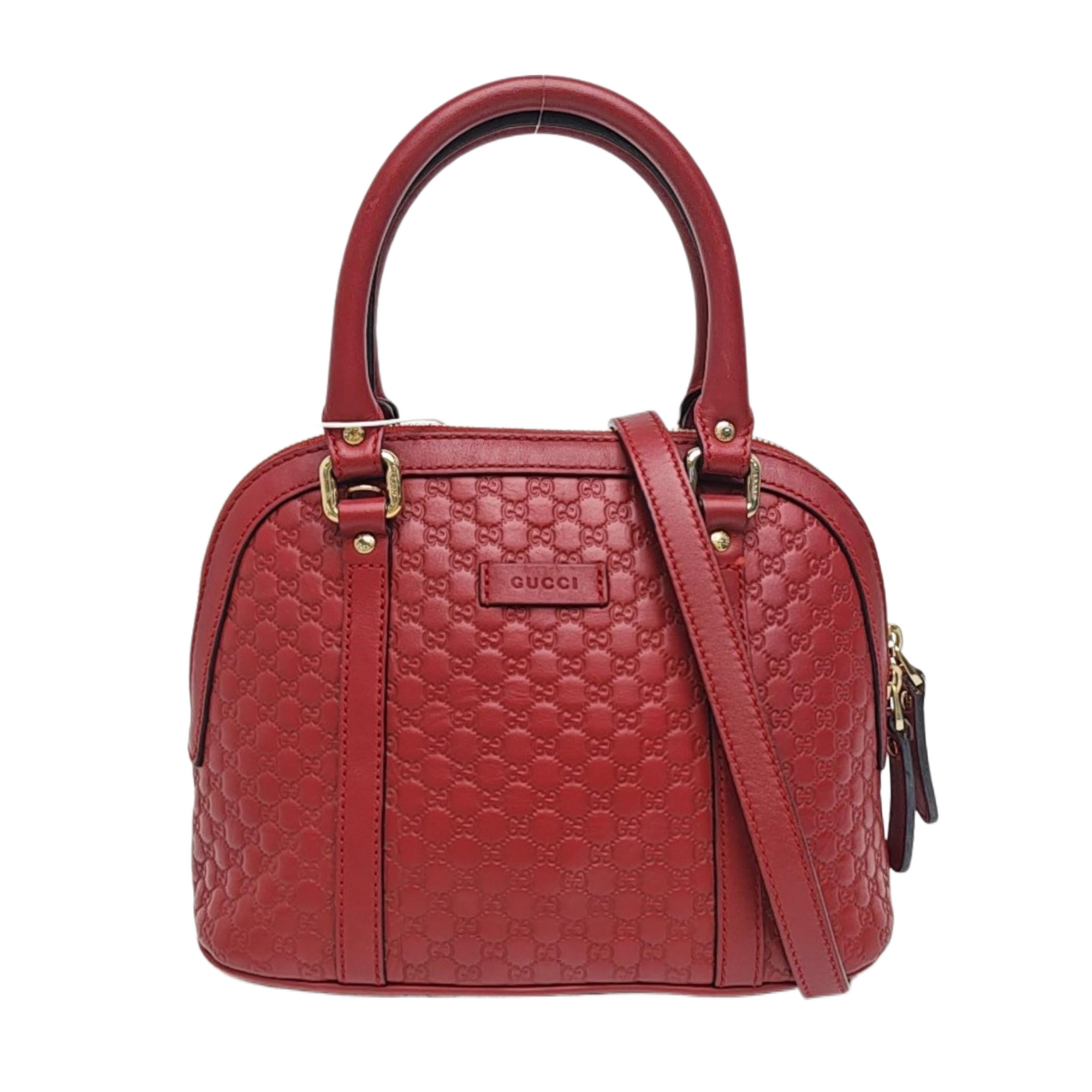Microguccissima Monogram Calfskin Red