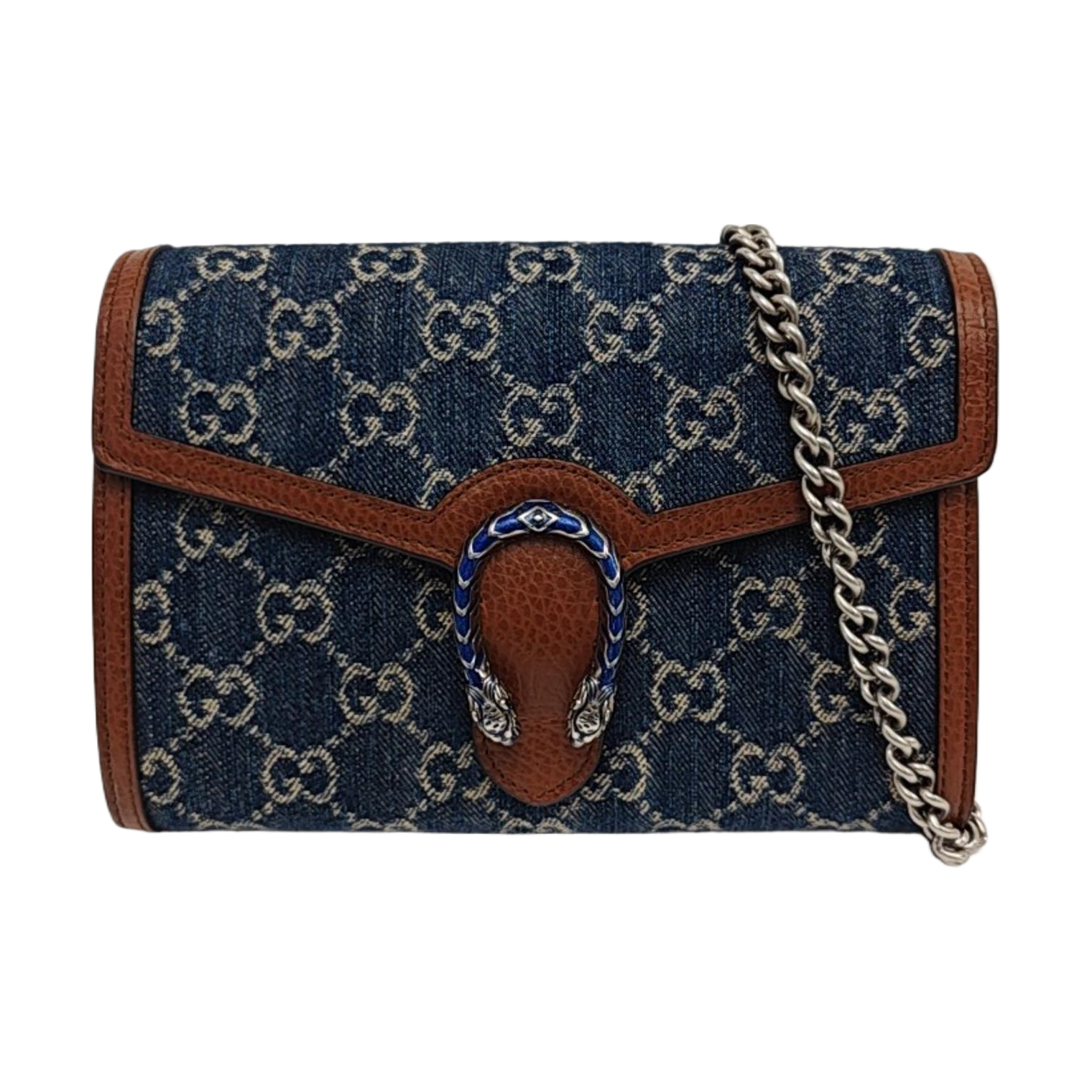 Authenticated pre-owned  Dionysus Mini Monogram Denim Blue - Shoulder Bag at Looply
