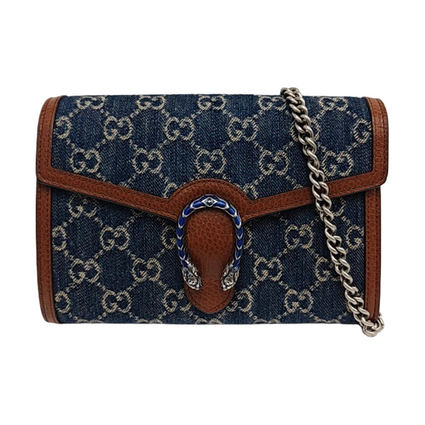 Authenticated pre-owned  Dionysus Mini Monogram Denim Blue - Shoulder Bag at Looply
