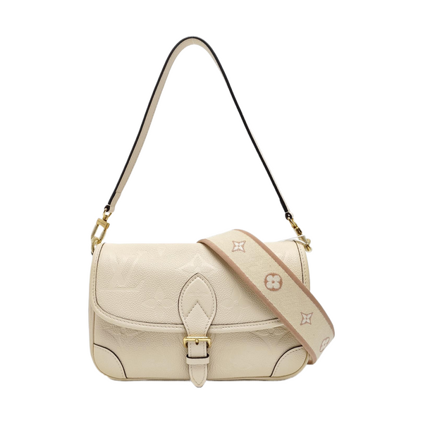 DIANE Monogram Calfskin Beige