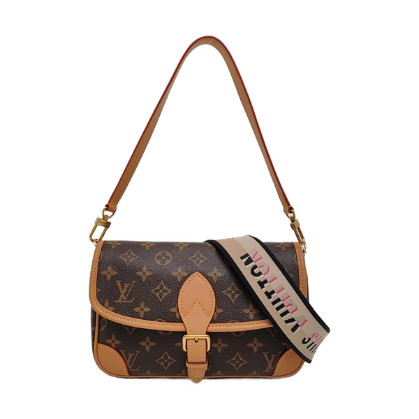 DIANE Monogram Coated Canvas Brown