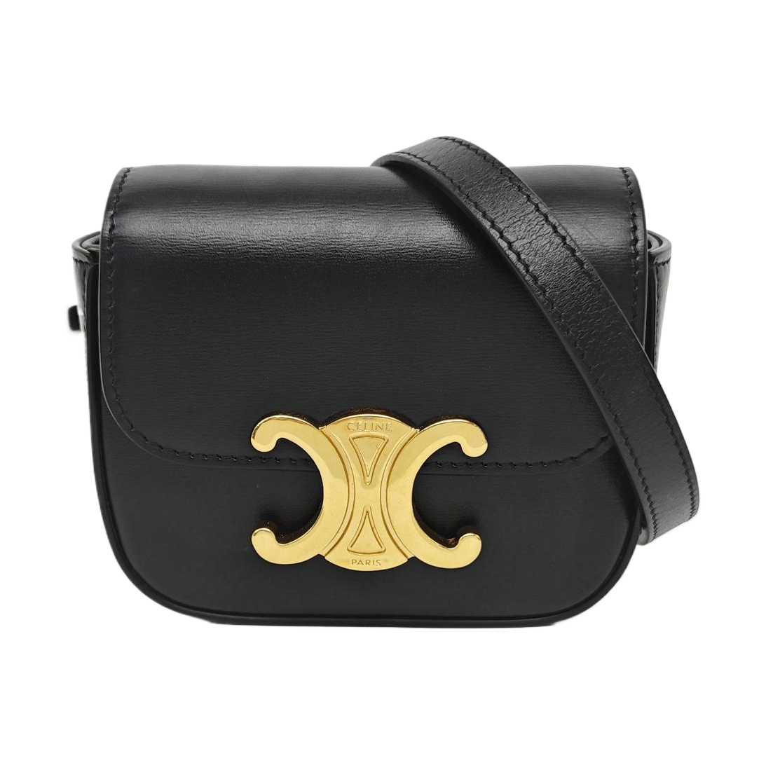 TRIOMPHE Mini Calfskin Black