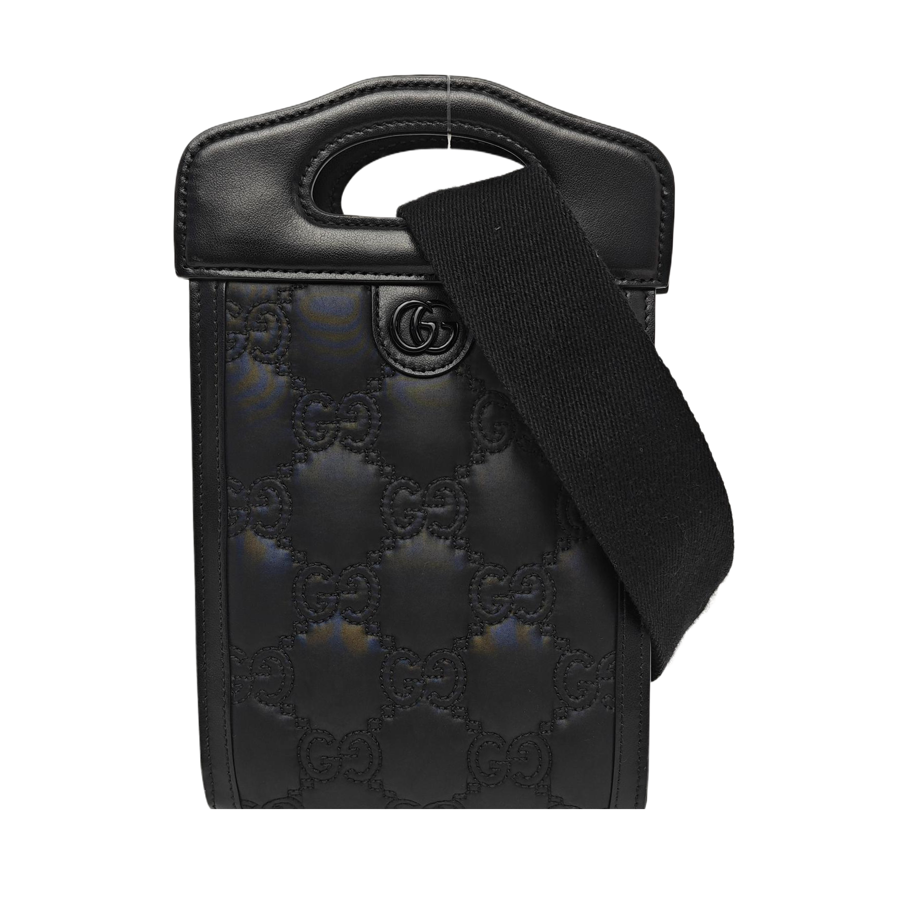 Quilted Calfskin Shoulder Bag Black