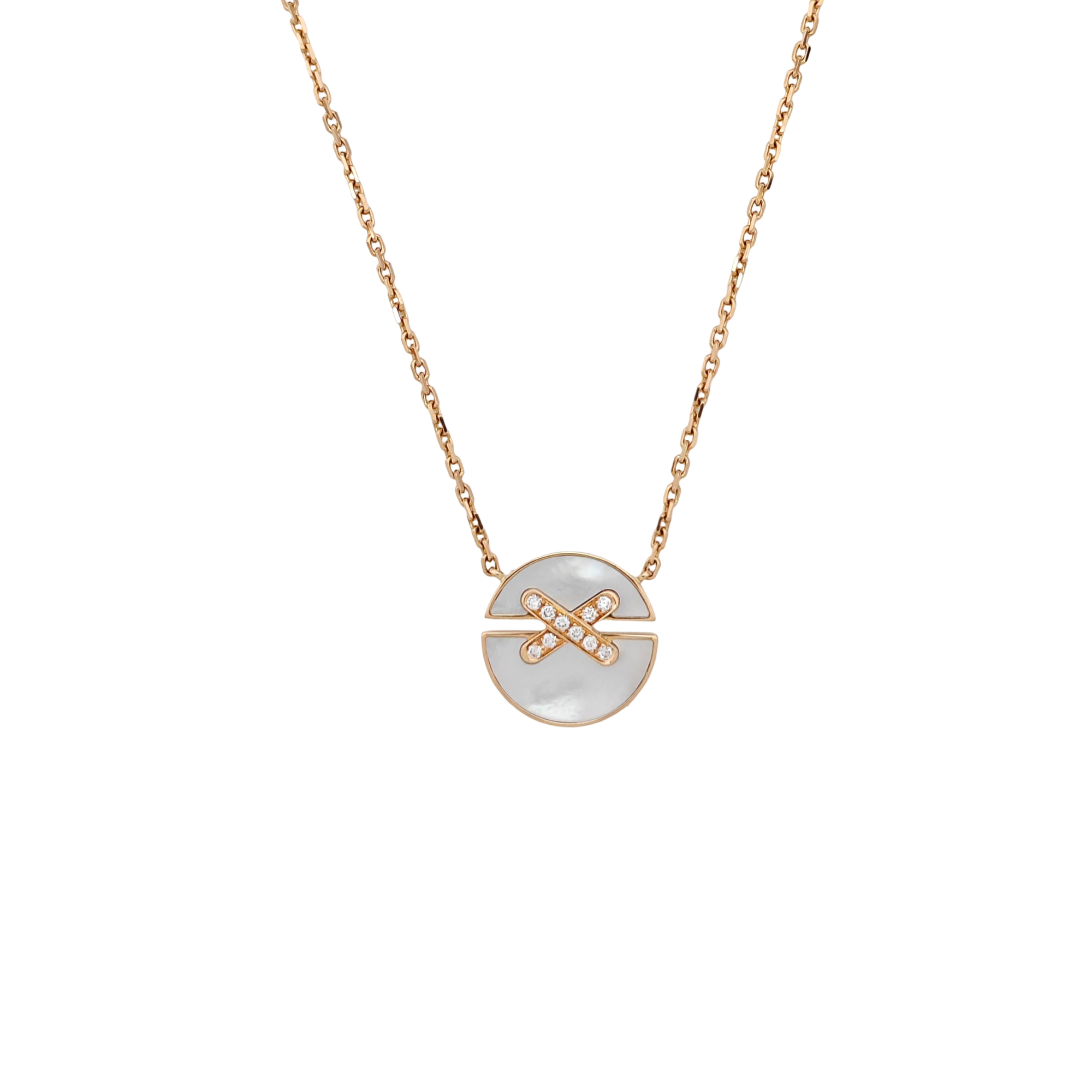 Jeux De Liens 18k Rose Gold Necklace