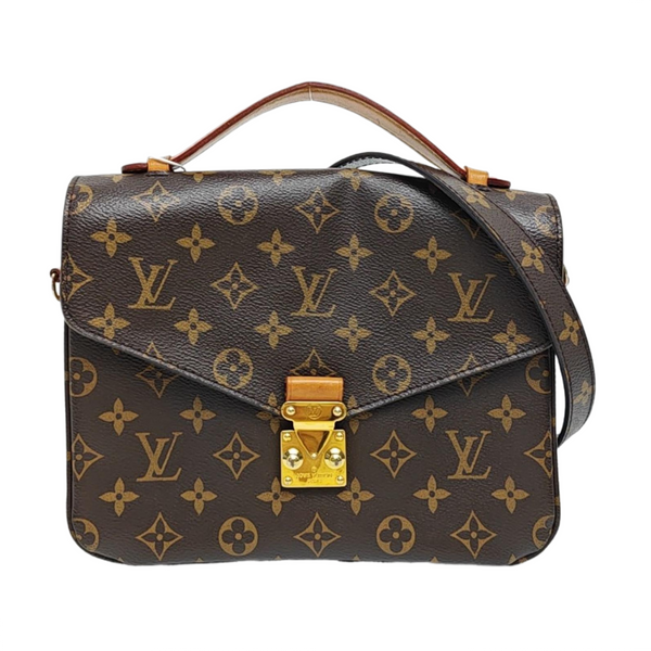 MÉTIS MM Monogram Coated Canvas Brown