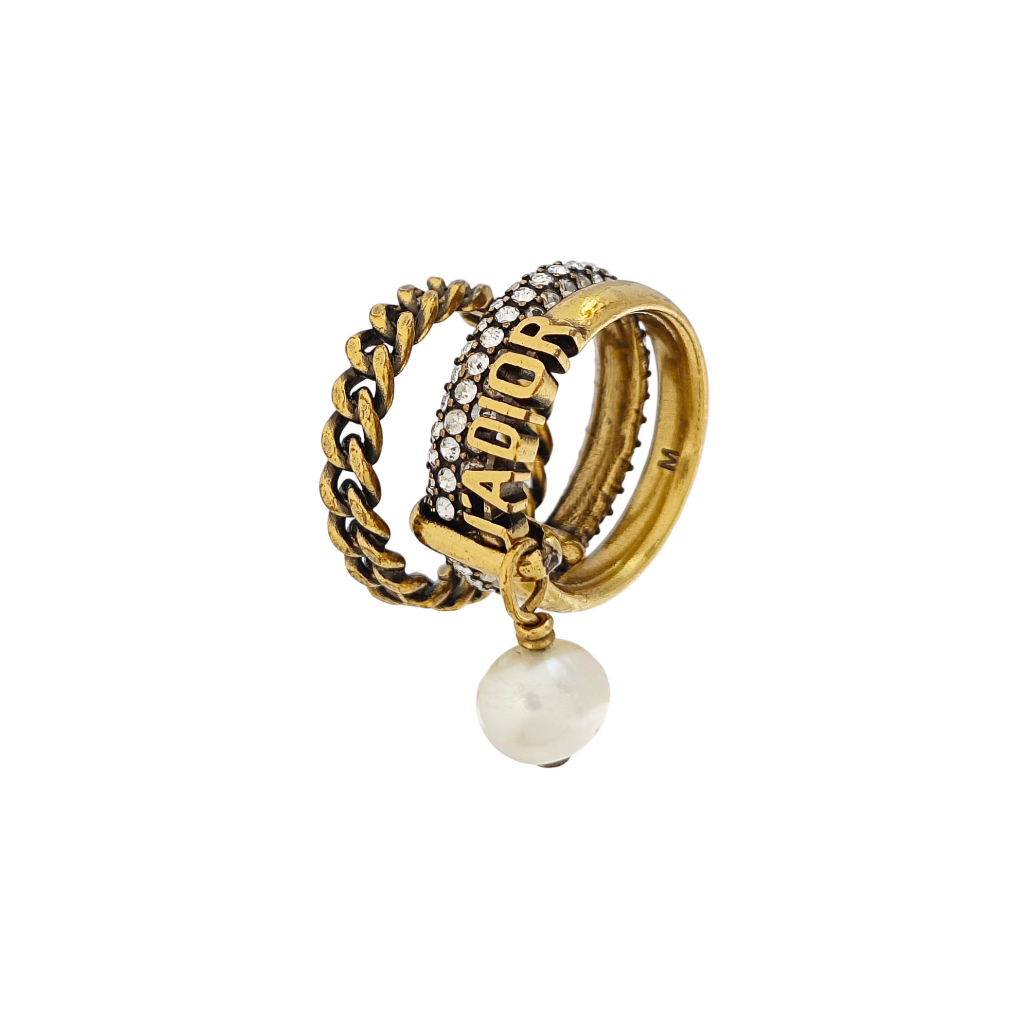 J'adior Metal Gold Ring EU 51