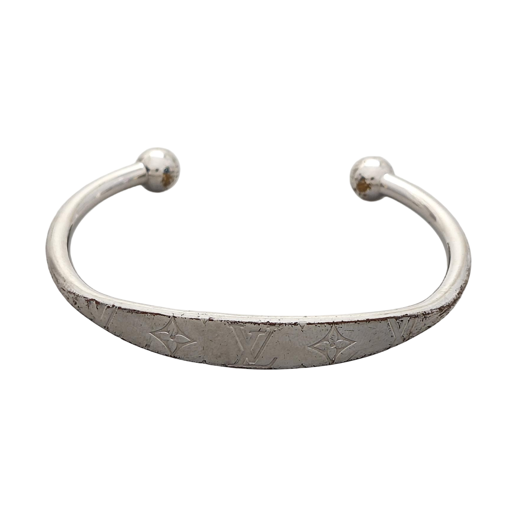 MONOGRAM Metal Silver Bangle