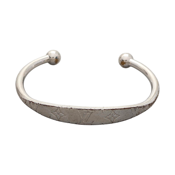 MONOGRAM Metal Silver Bangle