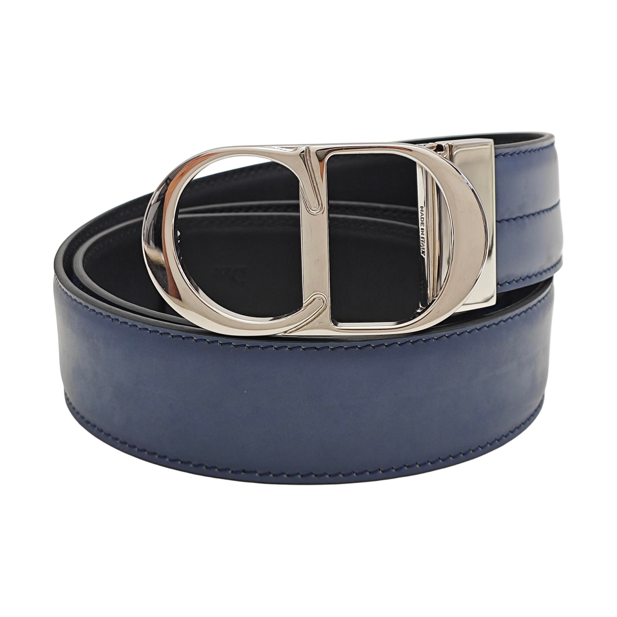 Leather Belt Blue