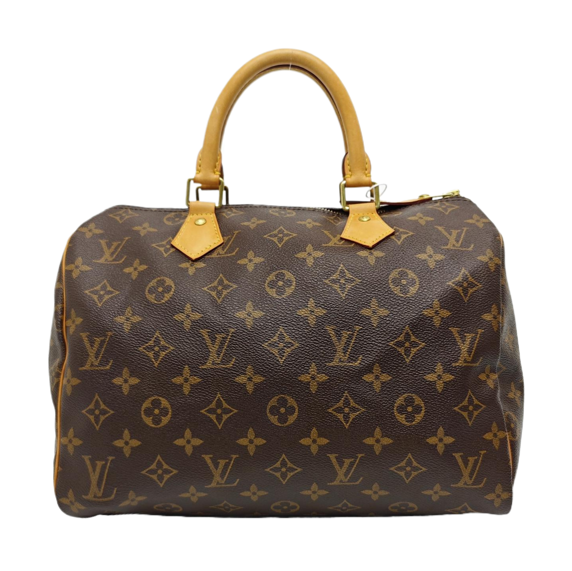 SPEEDY 30 Monogram Coated Canvas Brown