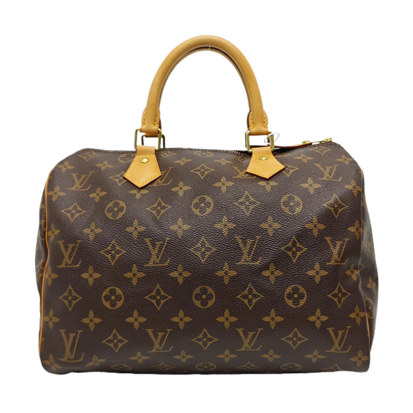 SPEEDY 30 Monogram Coated Canvas Brown