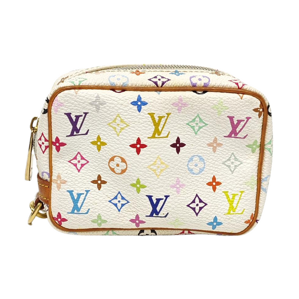 LV × TM WAPITY Monogram Coated Canvas White Coin Purse