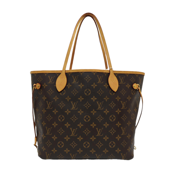 NEVERFULL MM Monogram Coated Canvas Brown