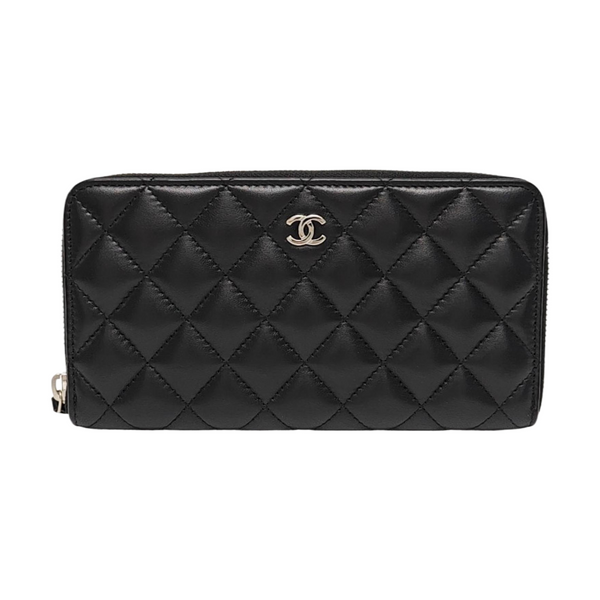 CLASSIC FLAP Mini Quilted Lambskin Black Wallet
