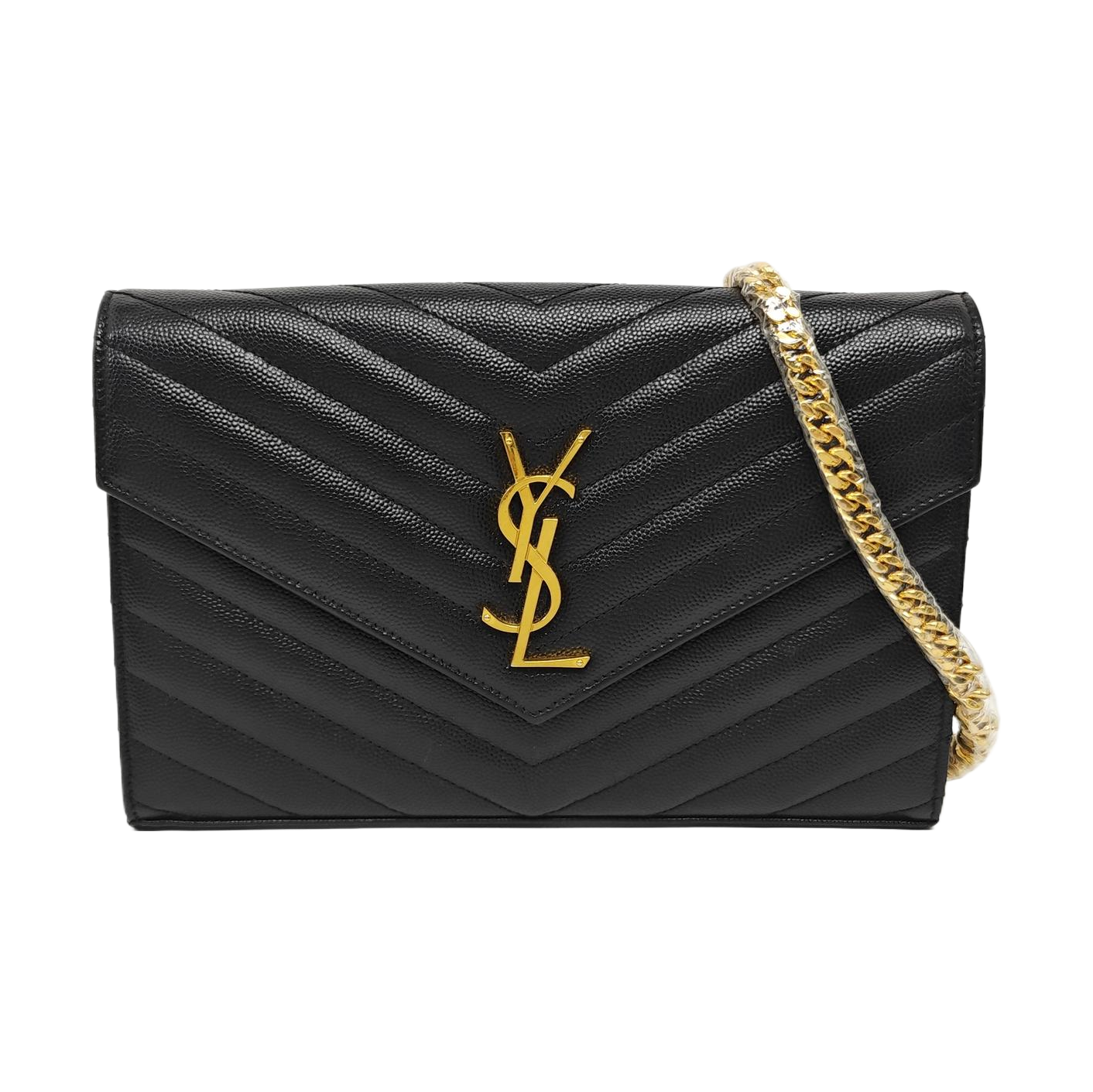 MONOGRAM Medium Chevron Calfskin Black