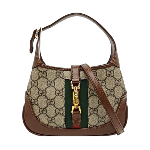 Jackie 1961 Mini Monogram Coated Canvas Beige