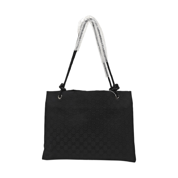 Monogram Canvas Tote Bag Black