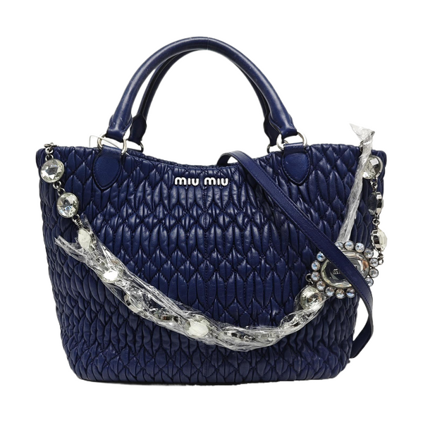 Quilted Lambskin Blue