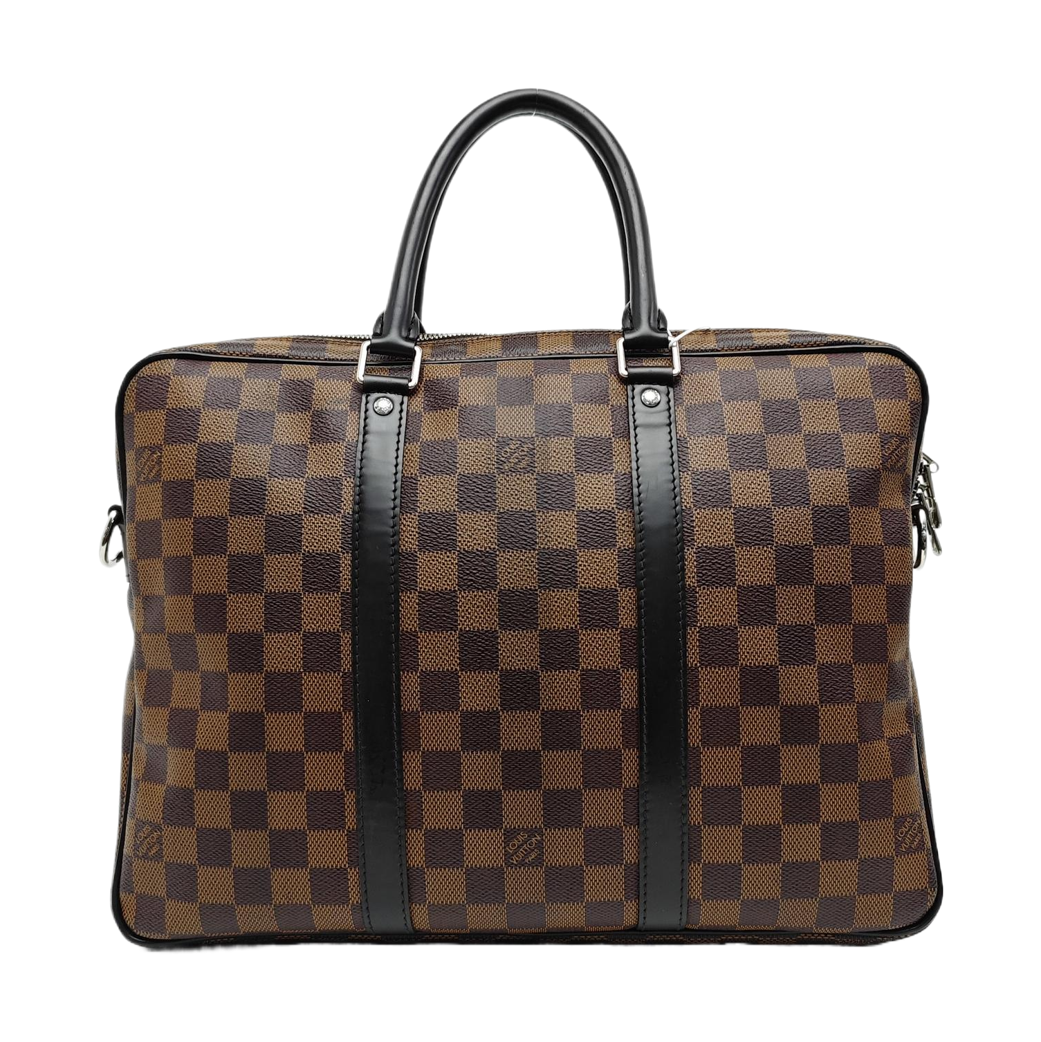 PORTE-DOCUMENTS PM Damier Ebene Coated Canvas Brown