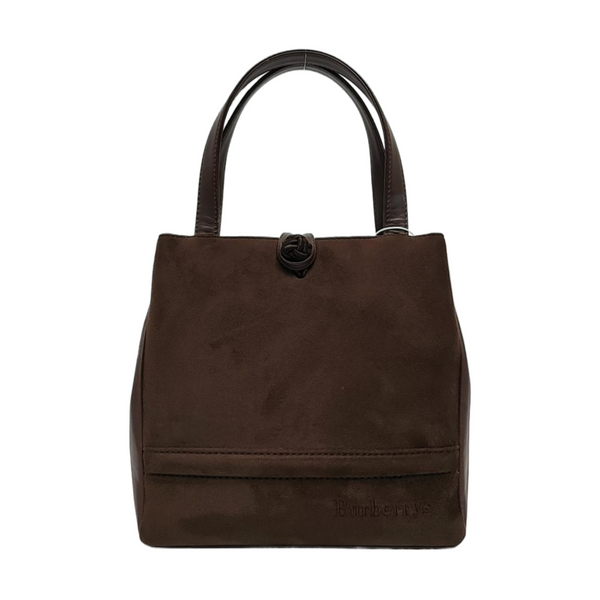 Suede Tote Bag Brown